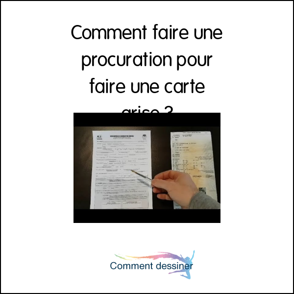 Comment faire une procuration pour faire une carte grise